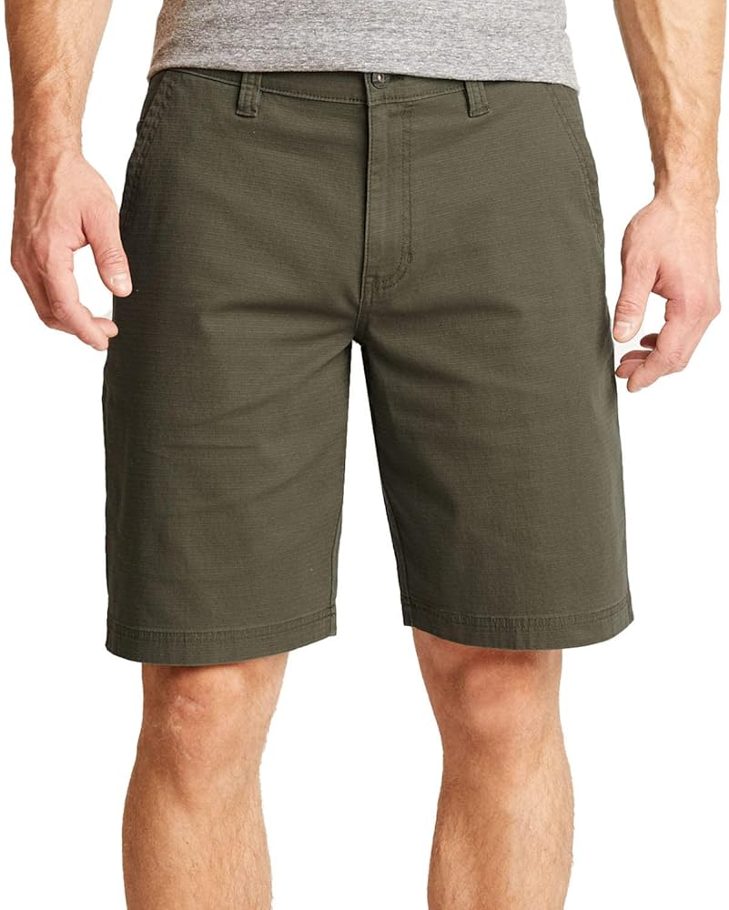 Weatherproof Men's Stretch Ripstop Fabric Trail Utility Shorts with Secure Zip Utility Pocket - Alpine Olive 38