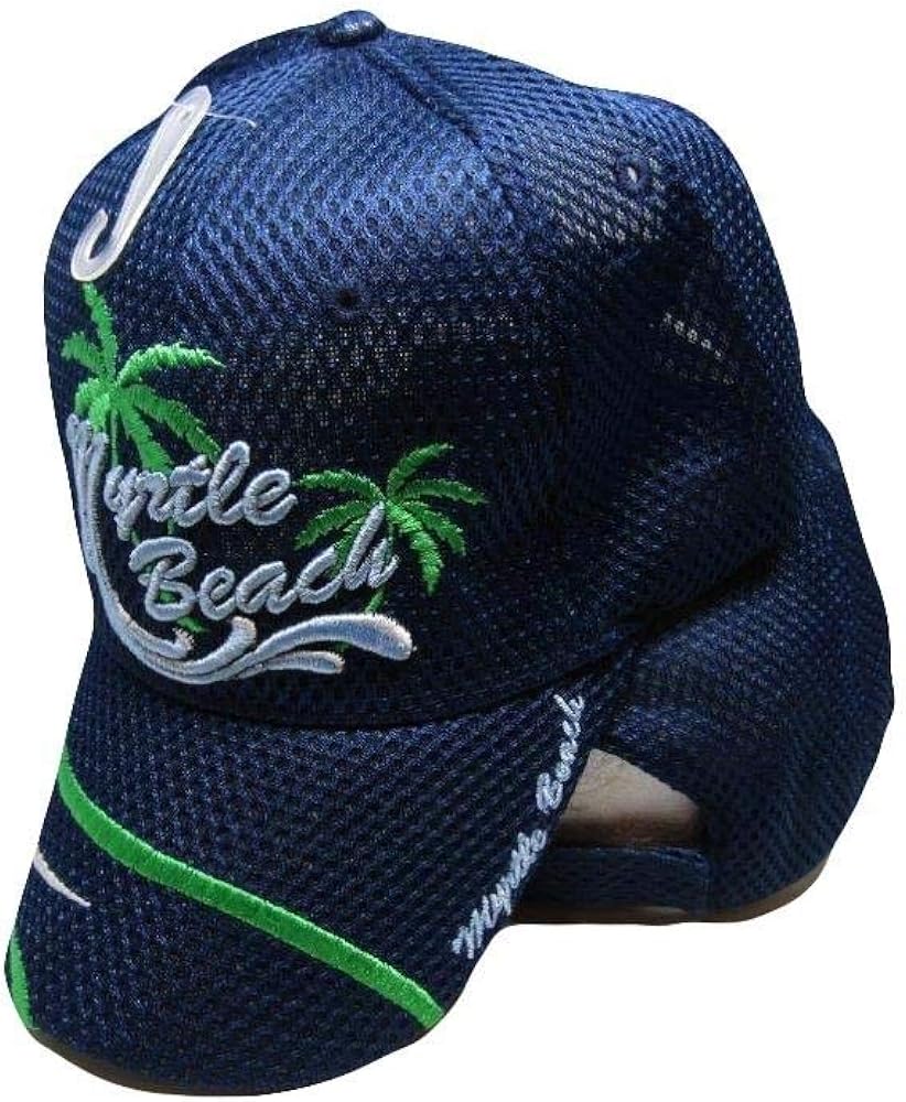 Myrtle Beach MB South Carolina SC Swirl Dark Blue MESH Cap Hat CAP723D TOPW