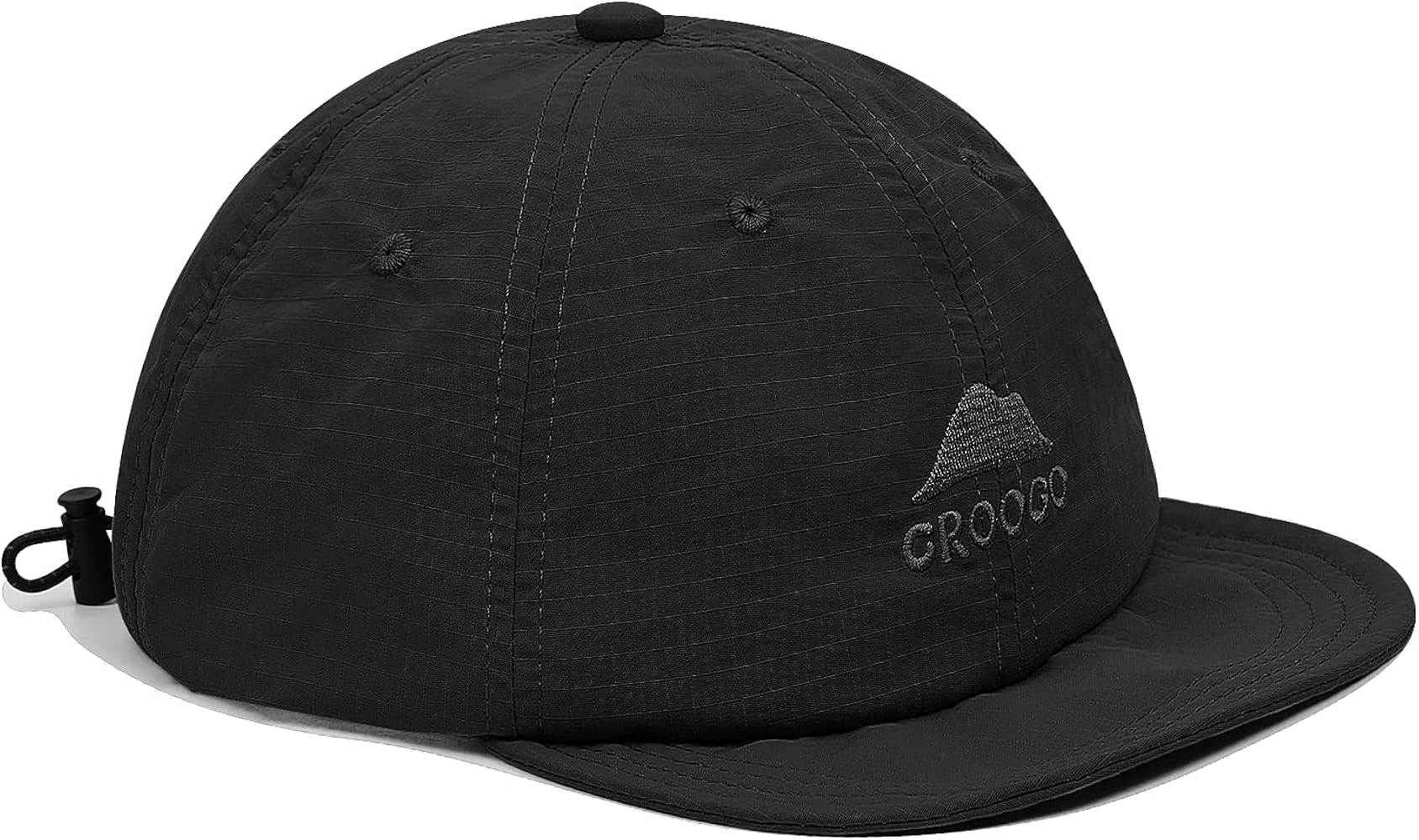 Croogo Quick Dry Short Brim Baseball Cap Soft Flat Bill Sun Hats Lightweight Trucker Caps Waterproof Umpire Short Bill Cap