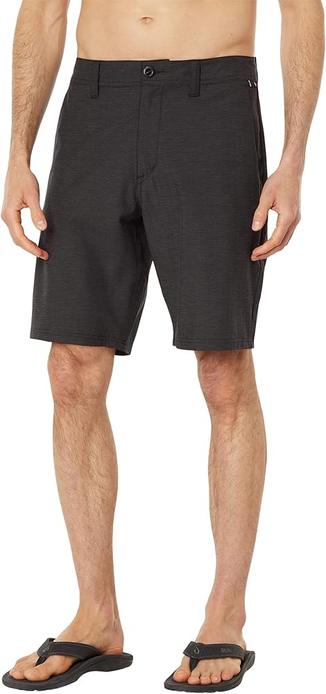 Volcom Men's Frickin Cross Shred Slub Hybrid Shorts Black