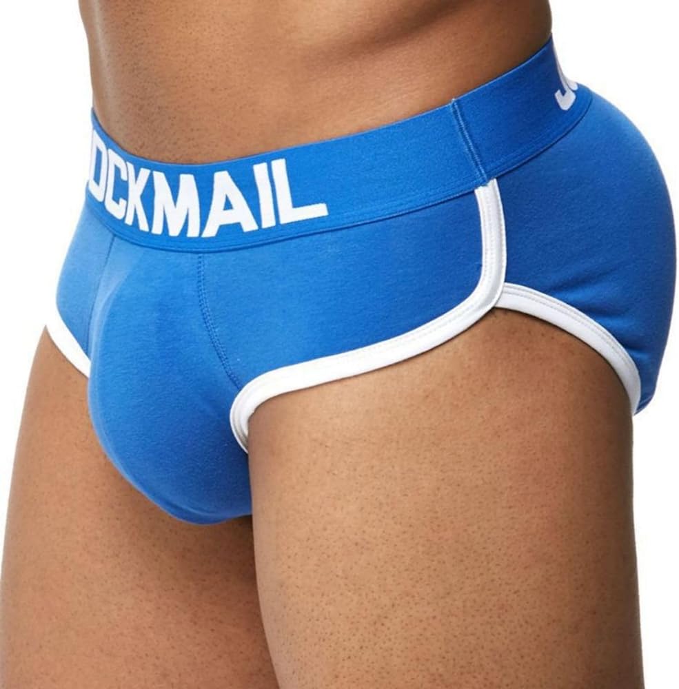 JOCKMAIL Mens Padded Boxer Brief Underwear with Hip Pad Enhancing Buttcocks Boxer Shorts