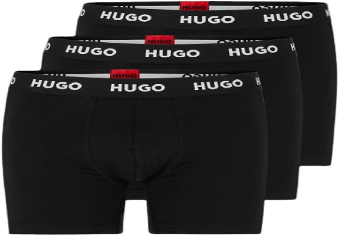 HUGO Men's 3 Pack Stretch Cotton Boxer Briefs