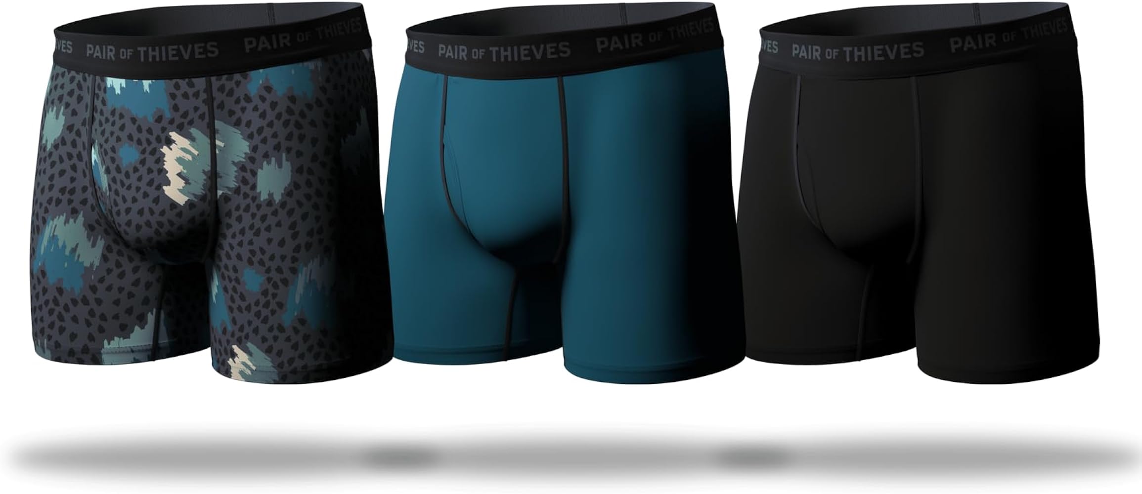 Pair of Thieves Super Soft Boxer Briefs for Men Pack, 3 Pack Underwear, AMZ Exclusive