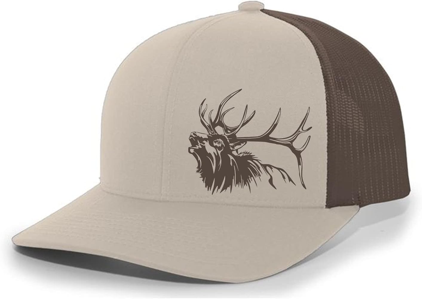 Heritage Pride Elk Antlers Mens Mesh Back Trucker Hat Baseball Cap