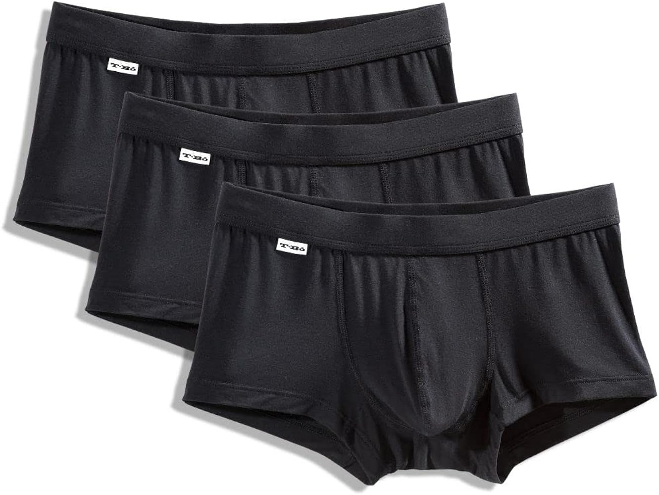 TBô Men’s Trunk 3-Pack - The Most Comfortable Viscose Derived from Bamboo Underwear with Bulge Enhancing Pouch