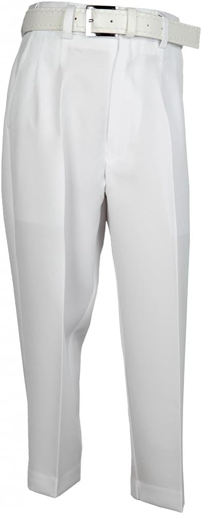 Bocaccio Mens Pleated Dress Pants 60x32 White