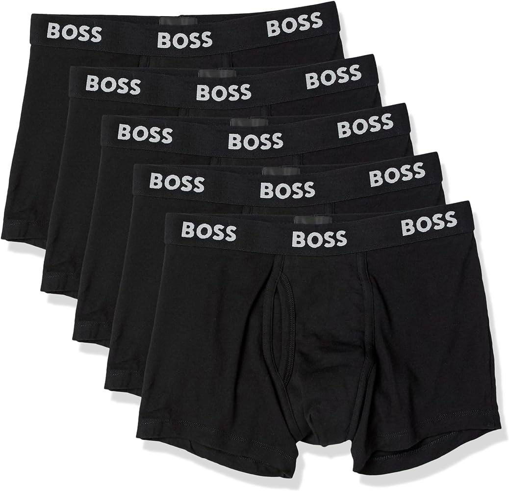 BOSS Men's 5-Pack Authentic Cotton Trunks