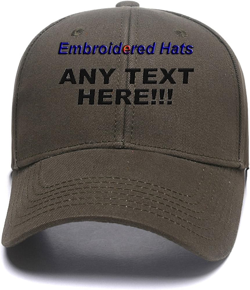 Custom Embroidered Hats Your Own Text Curved Bill Hip Hop Snapback Baseball Hats