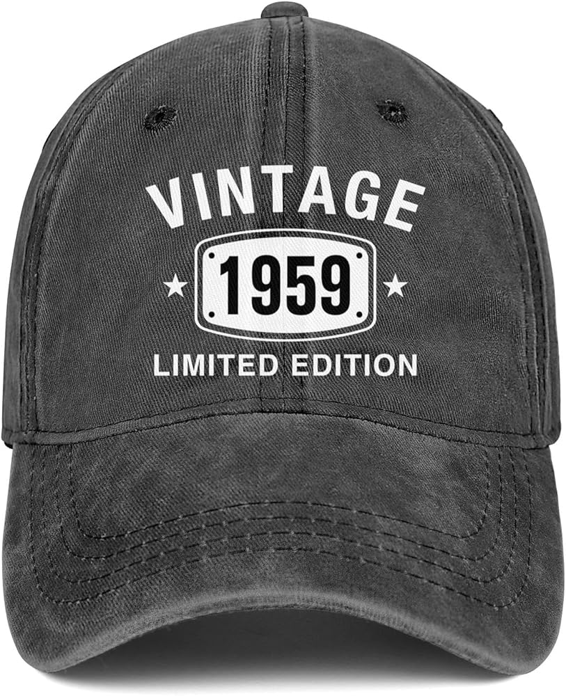 65th Birthday Gifts for Men Women Hats 65 Vintage Embroidered Baseball Cap