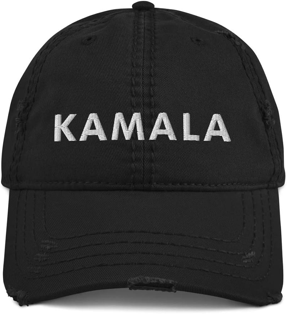 Kamala Hat (Embroidered Distressed Dad Cap)