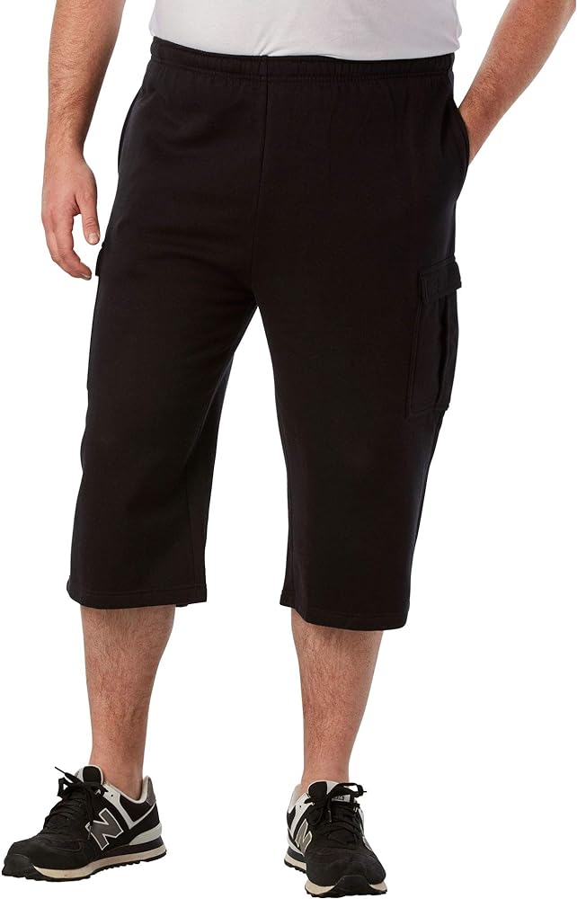 KingSize Men's Big & Tall Fleece Judo Shorts