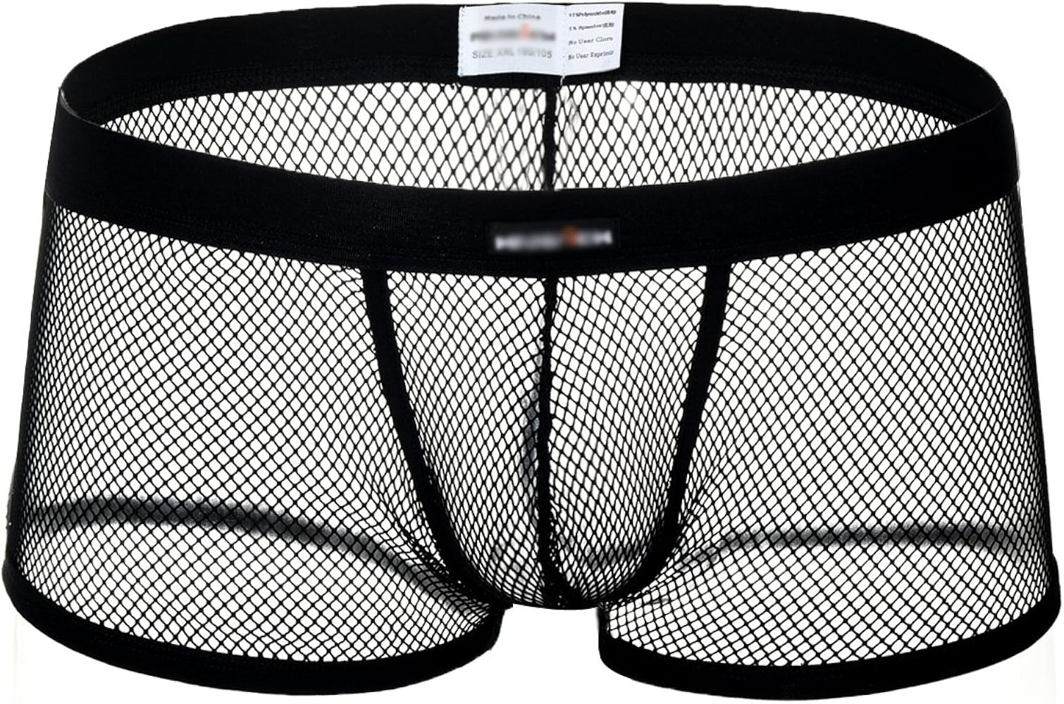 Leories Men's Openwork Mesh Breathable Underwear Lingerie Bodysuit Briefs