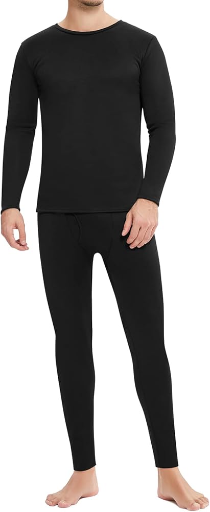 MRIGNT Men's Thermal Underwear Long Johns Set with Fleece Lined