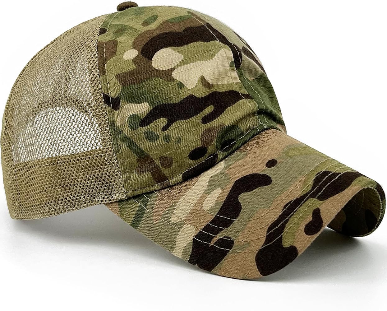 Mens Camo Baseball Hats with American Flag Buckle USA Tactical Operator Patriotic Cap US Army Military OCP Ball Hat