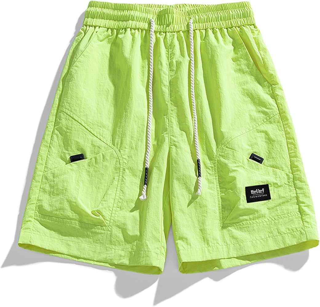 Men's casual work style shorts summer lightweight loose five trousers