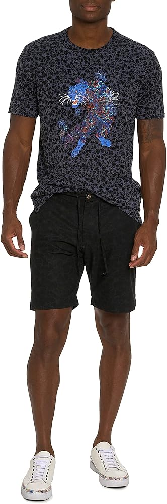 Robert Graham Men's Floral Tiger Beach to Bar Short