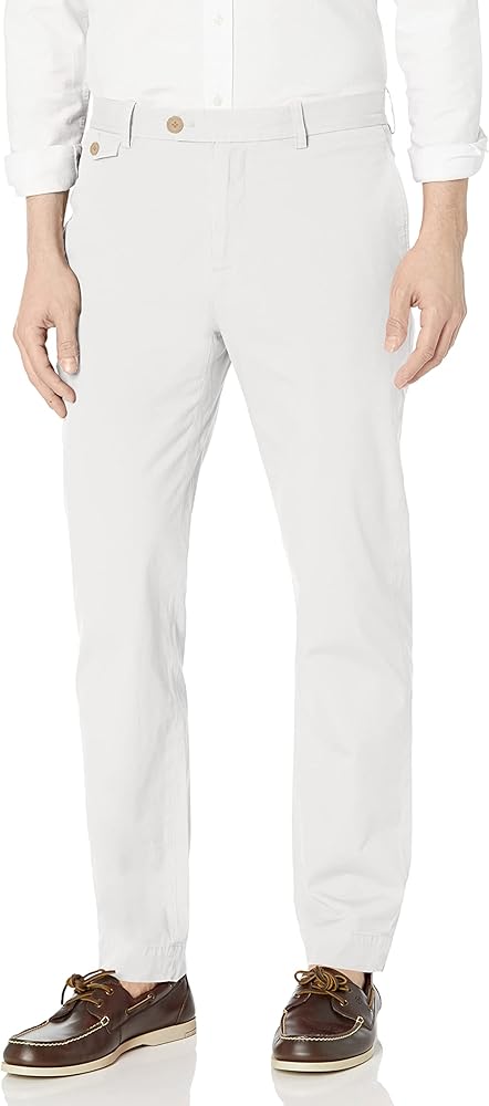 Brooks Brothers Men's Cotton Poplin Slim Fit Stretch Chino Pants