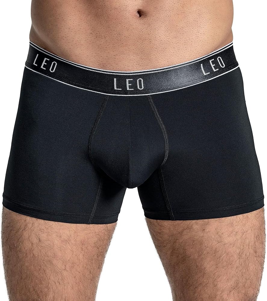 LEO Microfiber Trunk With Quick Drying Fabric - Underwear Mens Boxer Briefs