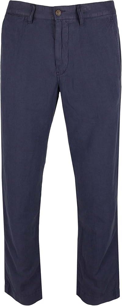 Polo Ralph Lauren Men's Straight Fit Linen Cotton Pants NVY 33x30