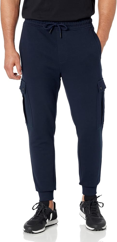 BOSS Men's Jersey Cargo Drawstring Pants