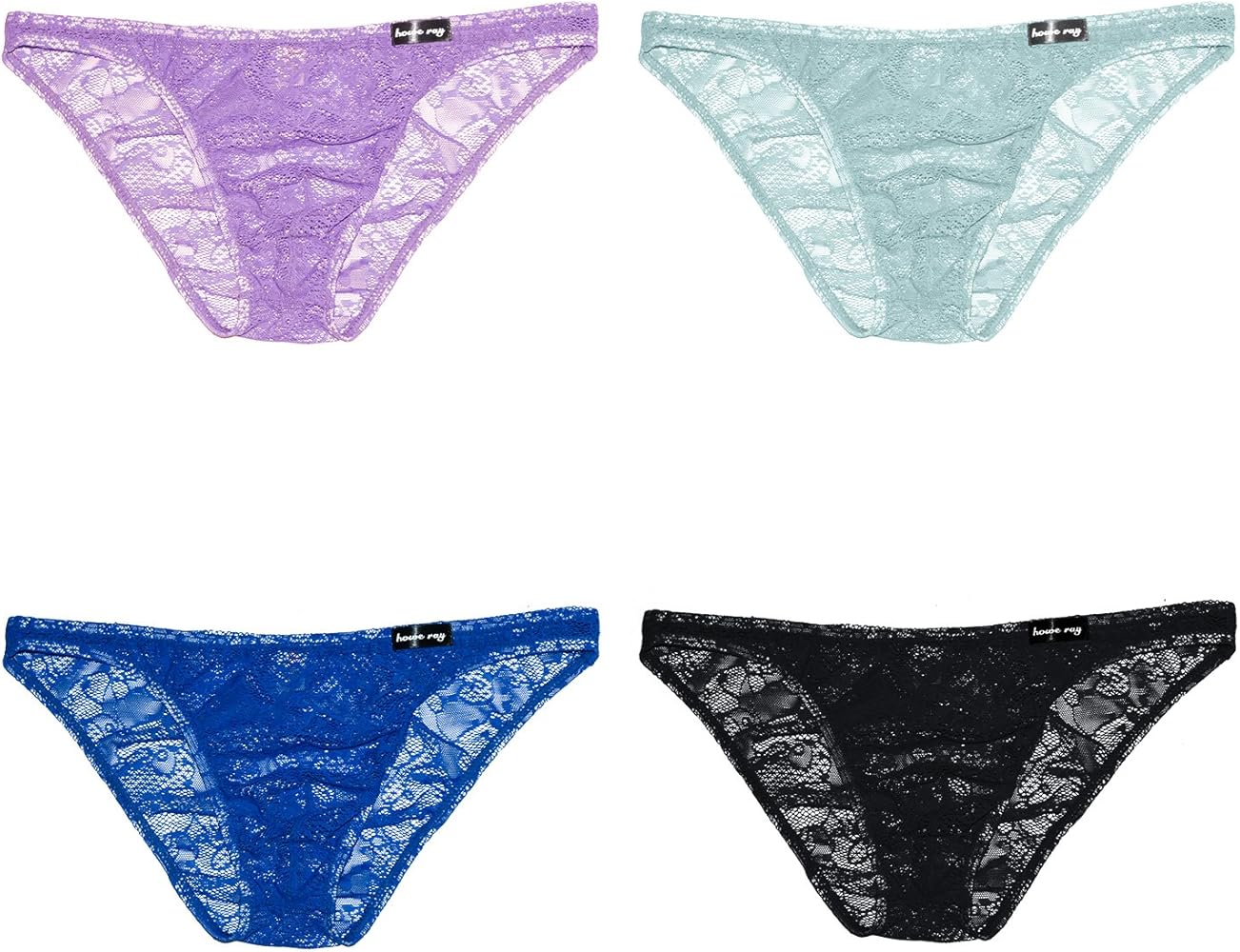 sandbank Men's Sexy Lace Panties Nylon Bikini Underwear Briefs