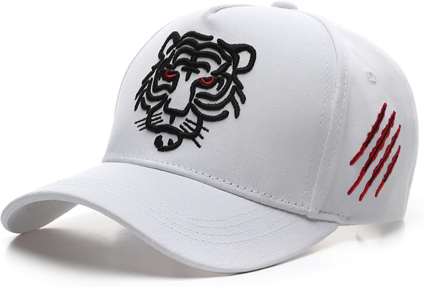 Tiger Hat Claw Scar Embroidered Baseball Cap Sun Hat