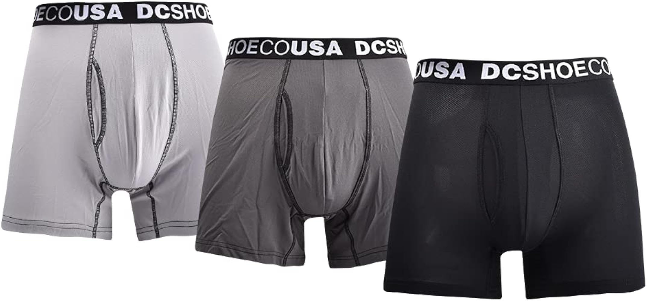 DC Shoes Men's 3-Pack Micro Performance Mesh Boxer Brief