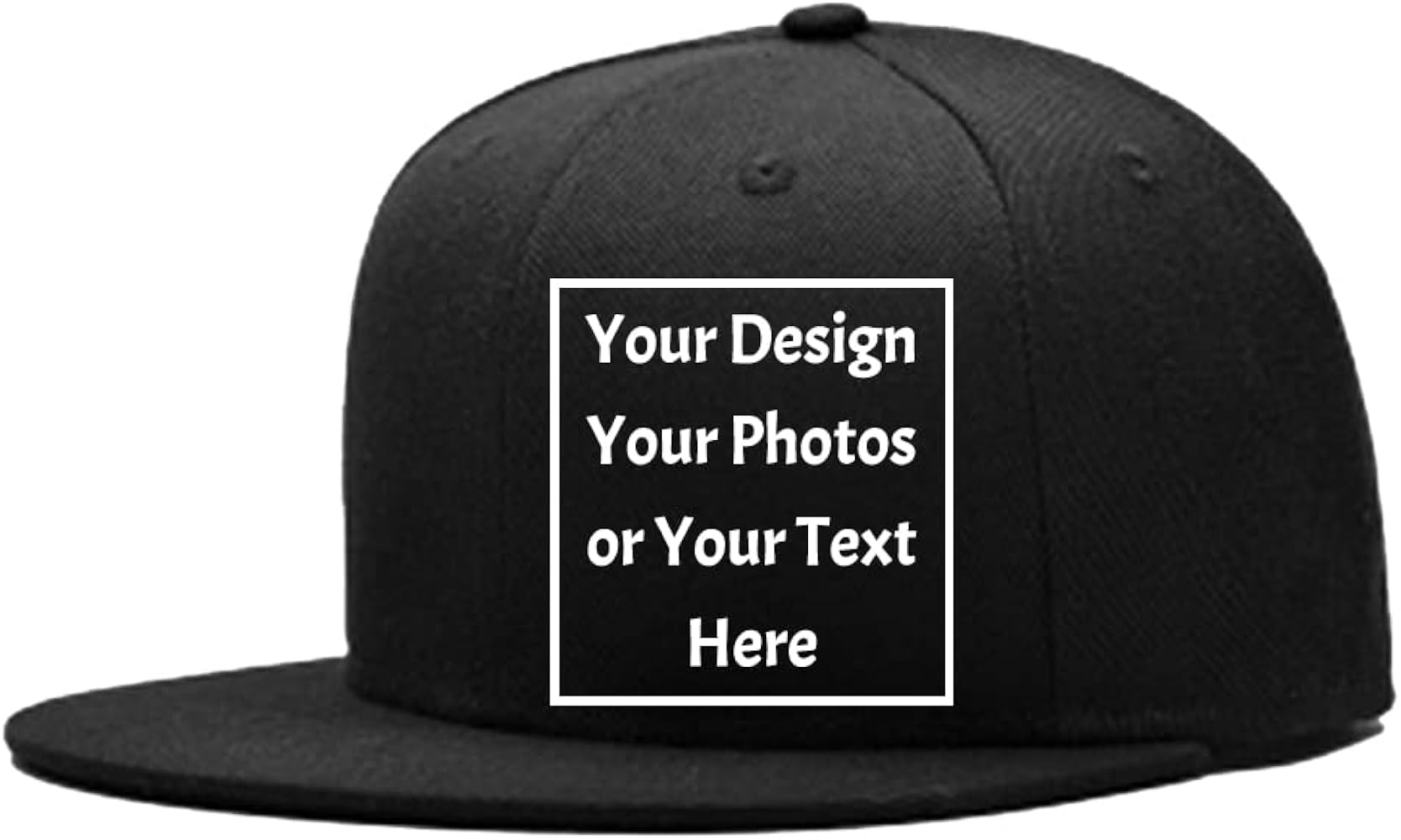 Custom Your Picture Text Logo Unisex Personalized Plain Adjustable Hat Baseball Cap