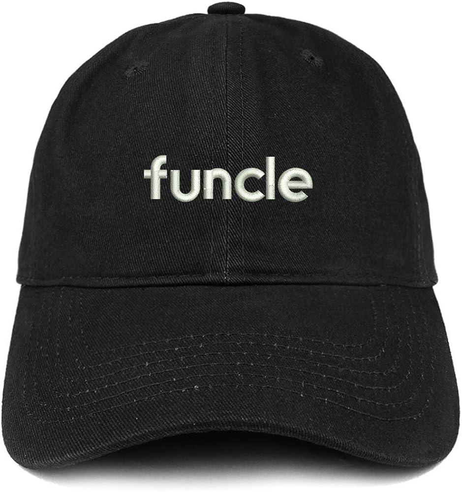 Trendy Apparel Shop FUNCLE SMALL CASE Embroidered Soft Crown 100% Brushed Cotton Cap