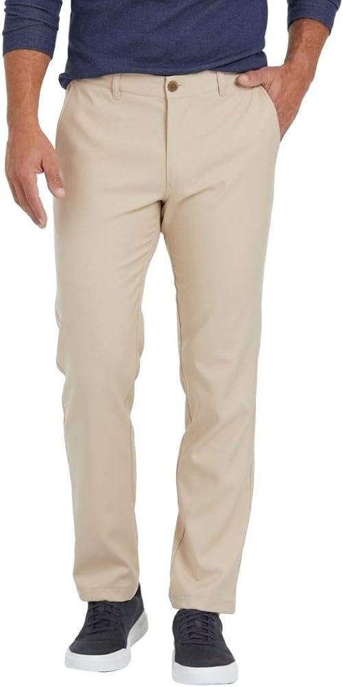 Mizzen+Main Men's Baron Chino Pants - Stretch, Lightweight & Moisture-Wicking - Trim Fit