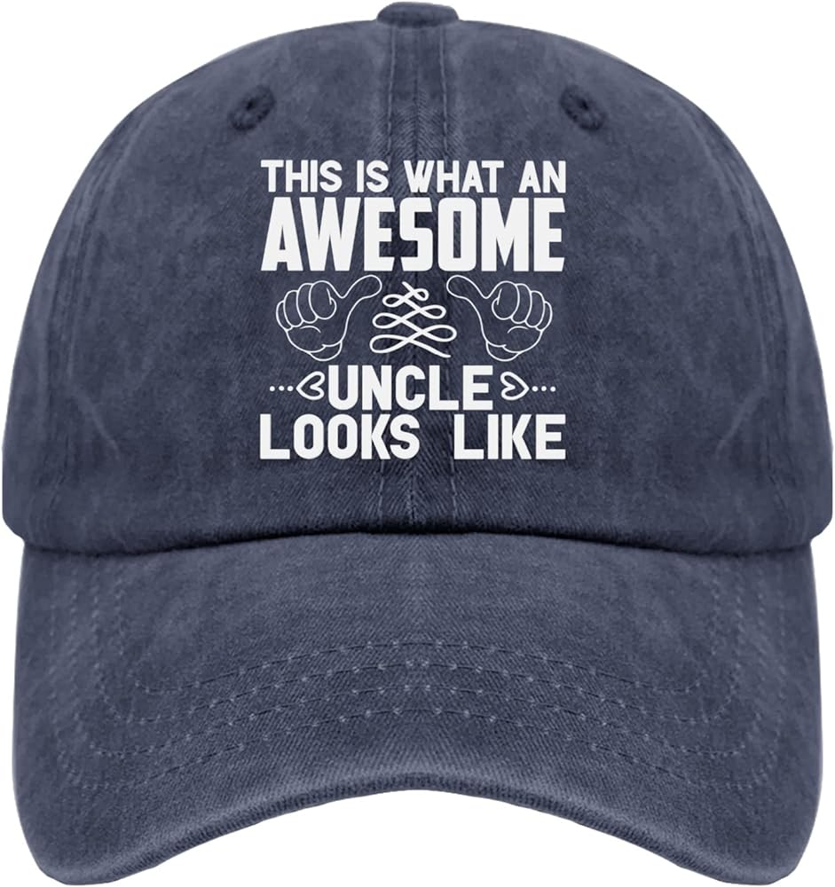 This is What an Awesome Uncle Looks Like Hat Mama Hat Pigment Black Gifts for Her Beach Hats