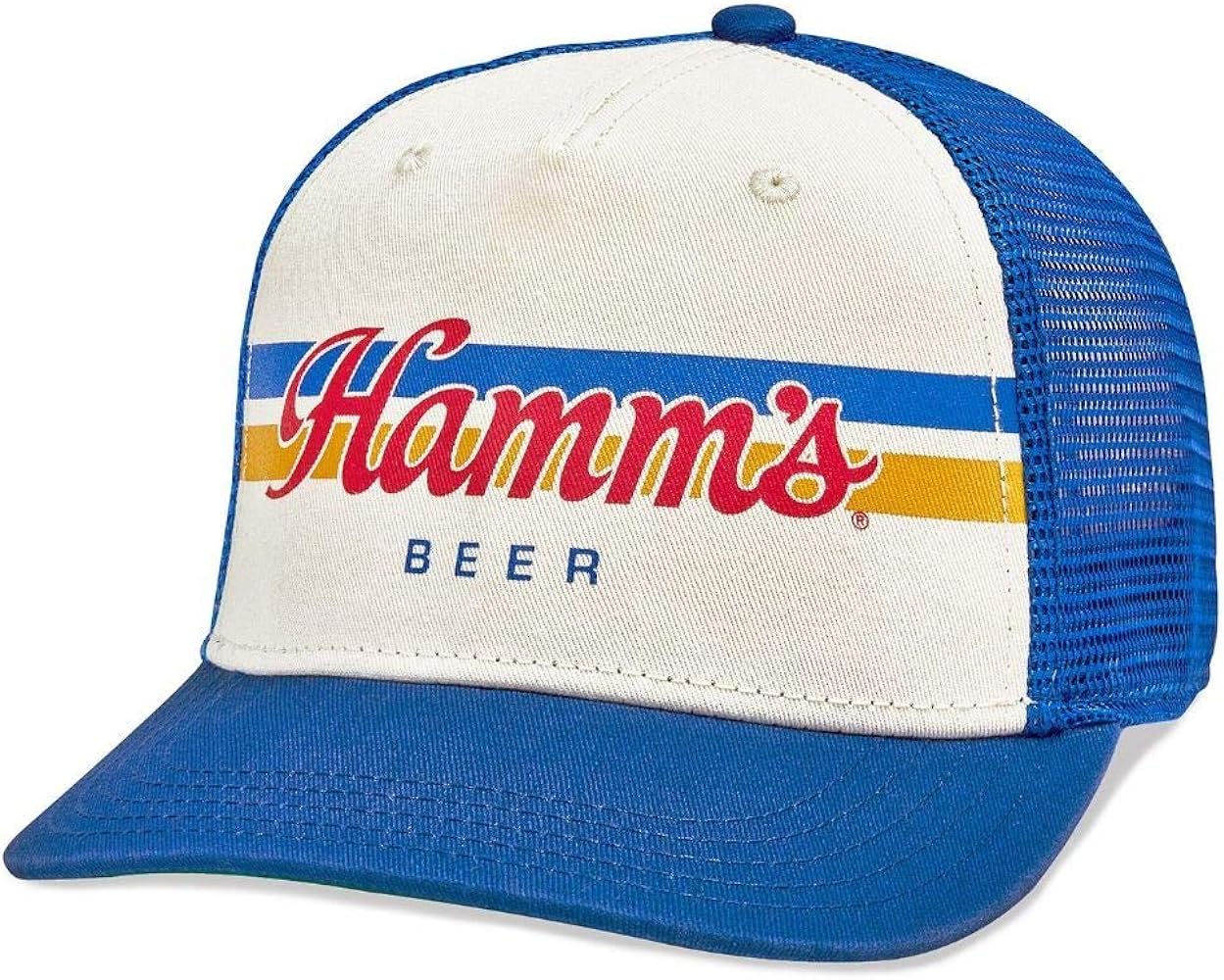 AMERICAN NEEDLE Sinclair Hamms Beer Baseball Hat Adjustable Snapback Dad Hat (21001A-HAMMS-RYIV)