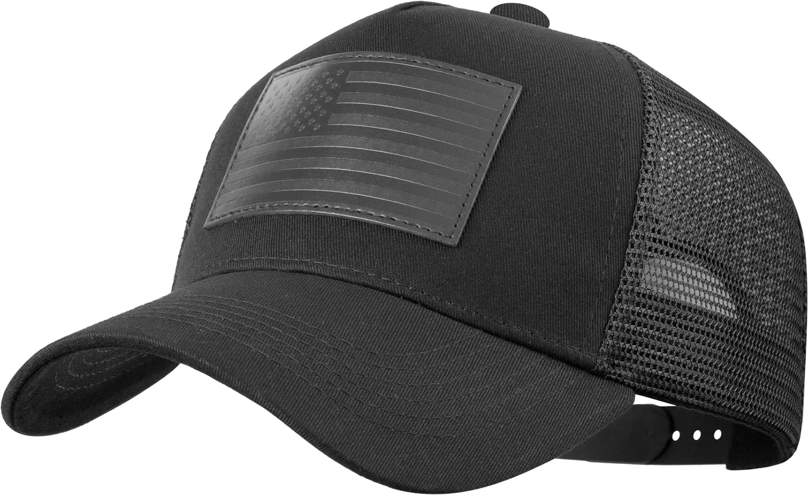 IIN American Flag Trucker Hat - Baseball Cap for Men & Women, USA Flag Patch Snapback Hat, Mesh Adjustable for Trendy Wear