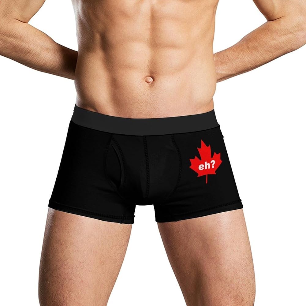 Canada Maple Eh Men's Boxer Briefs Soft Lightweight Underwear Stretch Trunks