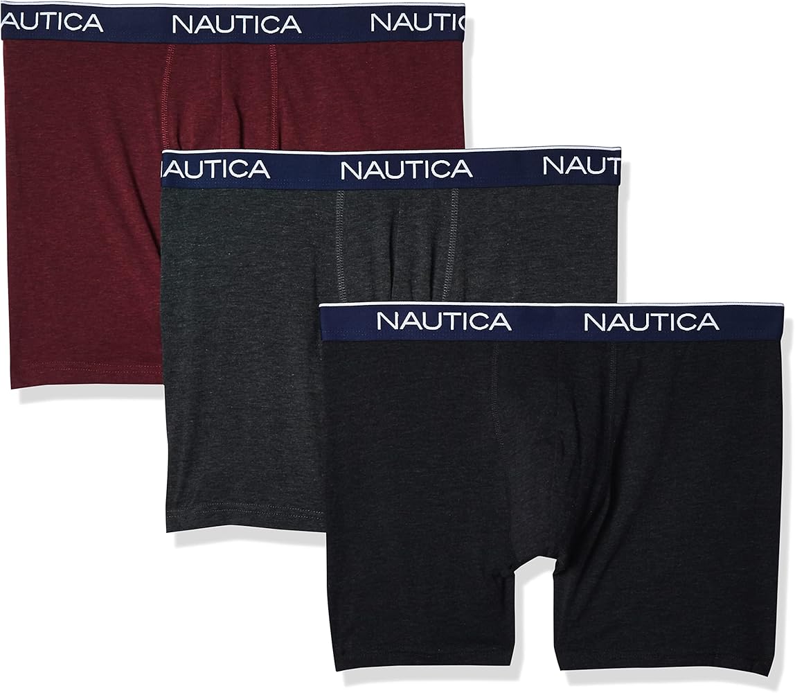 Nautica Men's 3-Pack Soft Stretch Boxer Brief