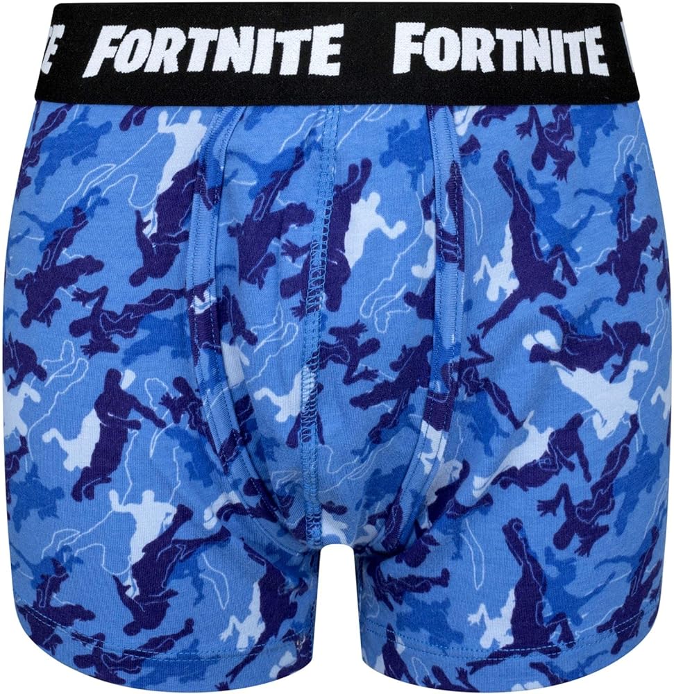 FORTNITE | Toys & Gamers | CAMO | Blue | Boxer Shorts | Unisex Adults | Gaming Cotton Boxer Shorts Sizes XS-XL