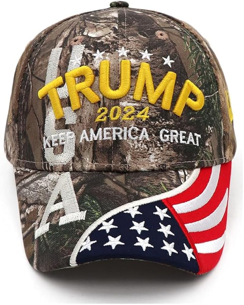 Trump 2024 Hat, Donald Trump 2024 MAGA Hat Embroidery Adjustable Keep America Great Baseball Cap