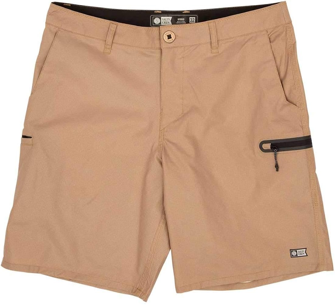 Salty Crew High Seas Perf Walk Shorts - Khaki