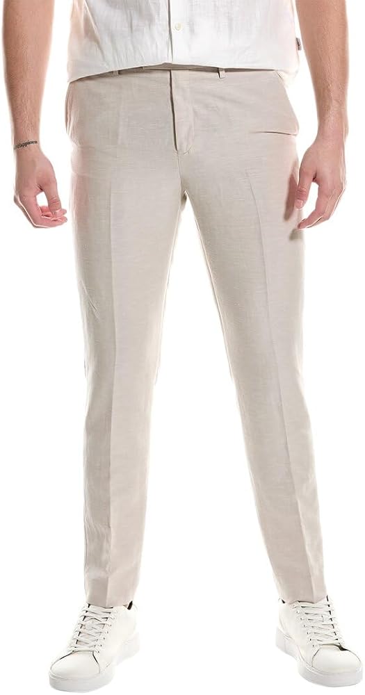 Ted Baker Lancet Slim Fit Linen & Wool-Blend Trouser