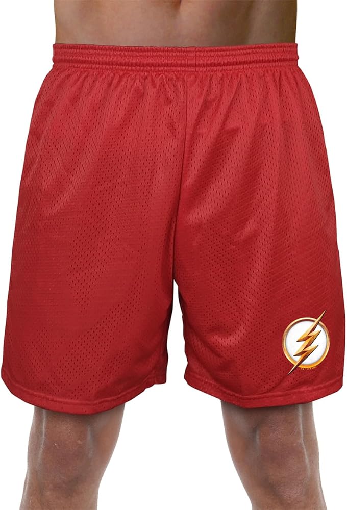 Popfunk The Flash Season 4 Logo Mens Lined Mesh Shorts