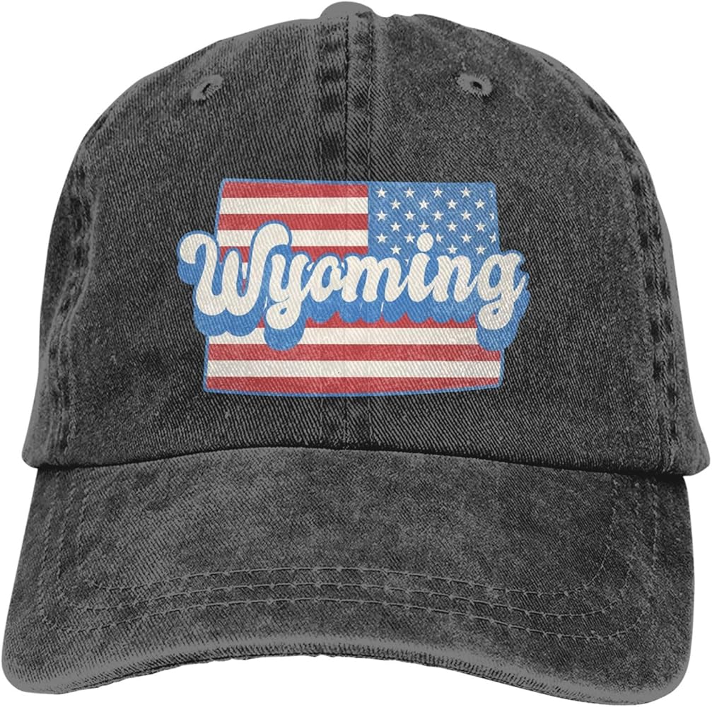 50 USA States Home Wyoming Baseball Cap Golf Dad Hat Adjustable Low Profile Cotton Hat Men Women