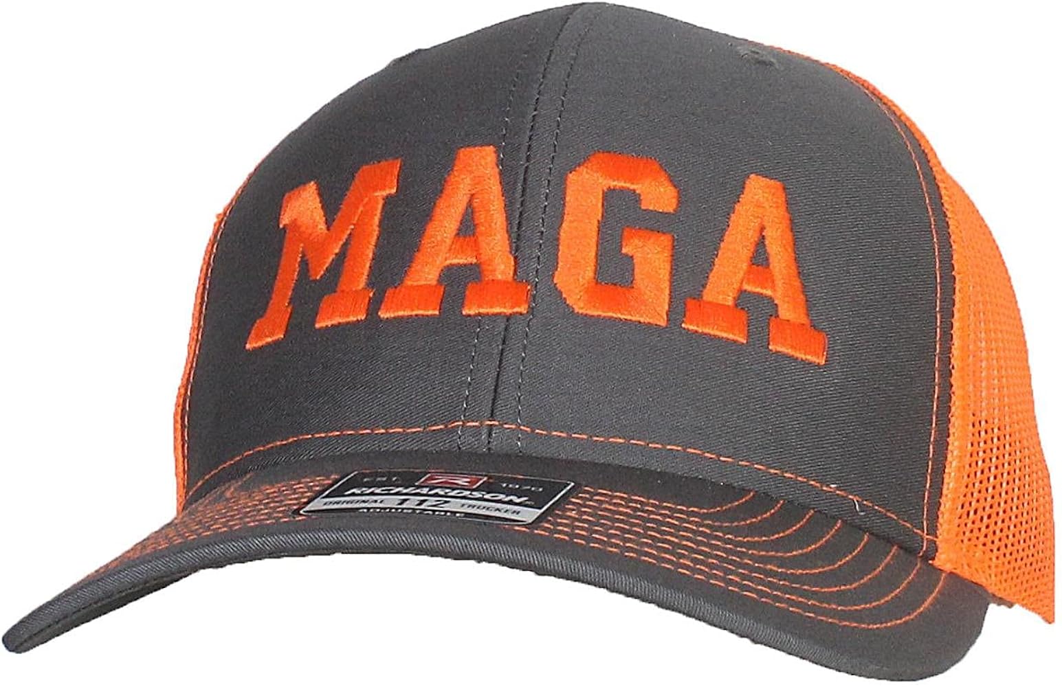 Adult Embroidered Trump MAGA 6 Panel Trucker Cap W/Snapback