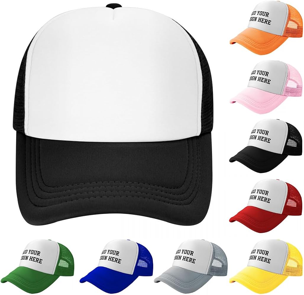 Custom Baseball Cap with Your Text Logo, Adjustable Outdoors Hat for Gifts, 9 Colors