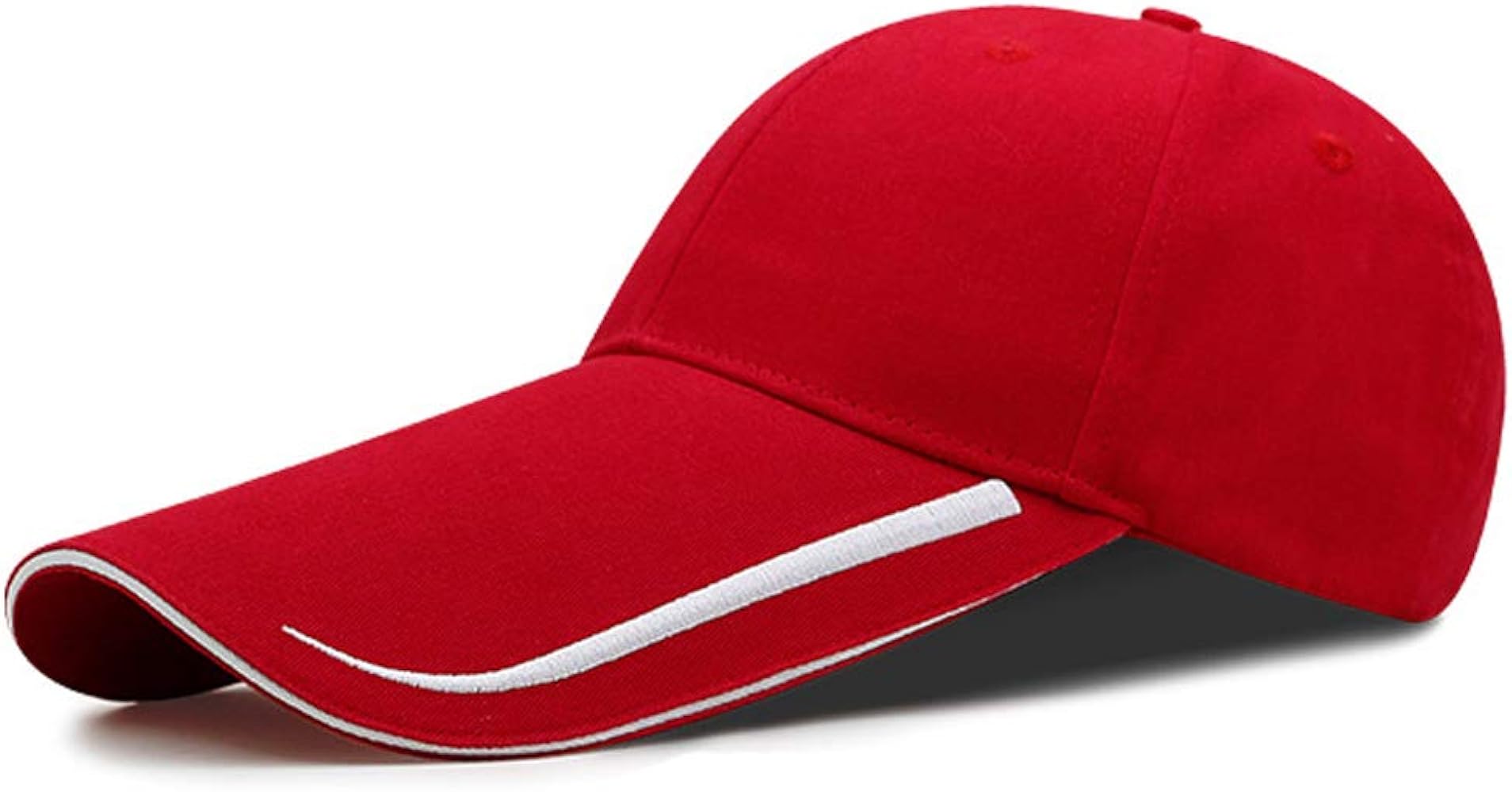 YEKEYI Extra Long Bill 100% Washed Cotton Baseball Cap Lengthened Brim Sun Protection Hat Long Large Bill Cap