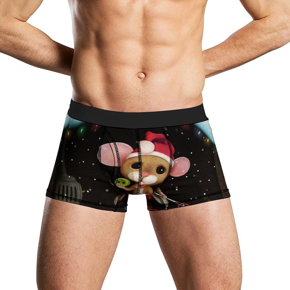 Fantasy Winter Holiday Men's Boxer Briefs Stretch Underwear Soft Comfortable