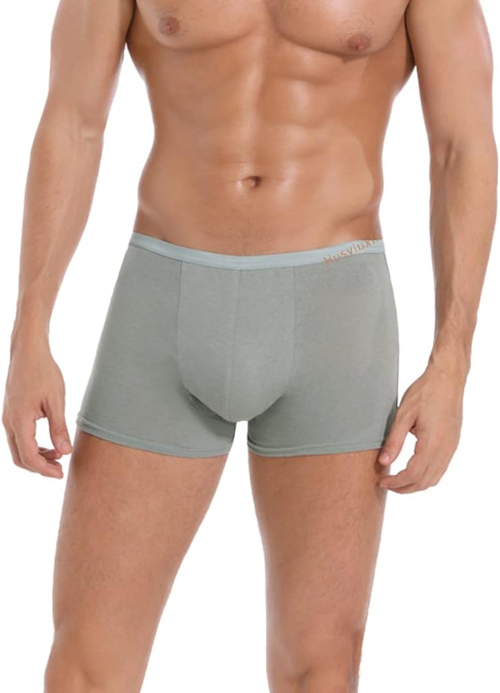 Men’s Disposable Underwear for Travel-Hospital Stays- 100% Cotton boxer-briefs Grey(8pk)