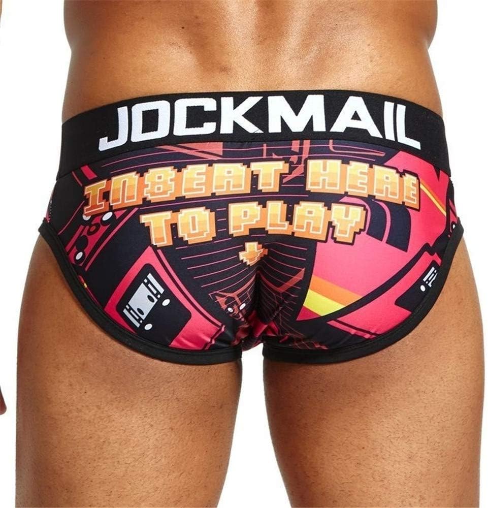 JOCKMAIL Brand Sexy Men Underwear hot Fun Playful Printed Men briefs Men Panties