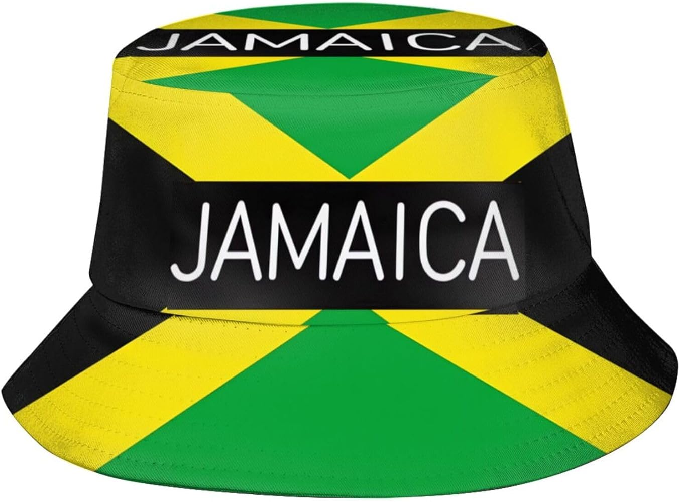 Jamaica Flag Bucket Hat Packable Summer Beach Travel Jamaica Hat Sun Uv Protection Fisherman Cap for Men Women