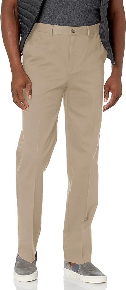 Savane Men's Flat Front Performance Chino Pant