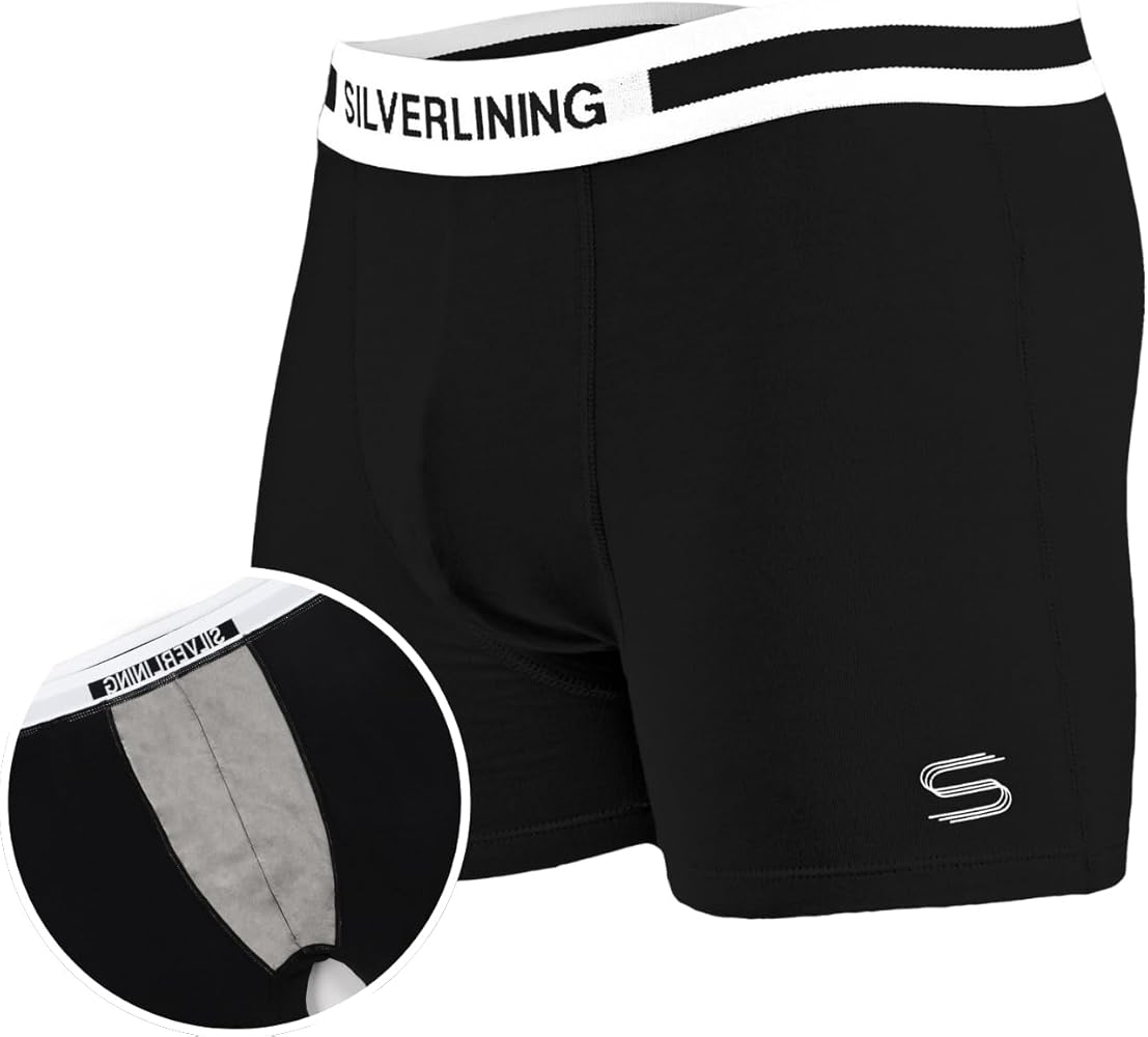 EMF Protection Underwear for Men – Boxer Brief with Anti-Radiation Silver Fabric | RF and EMF Shielding